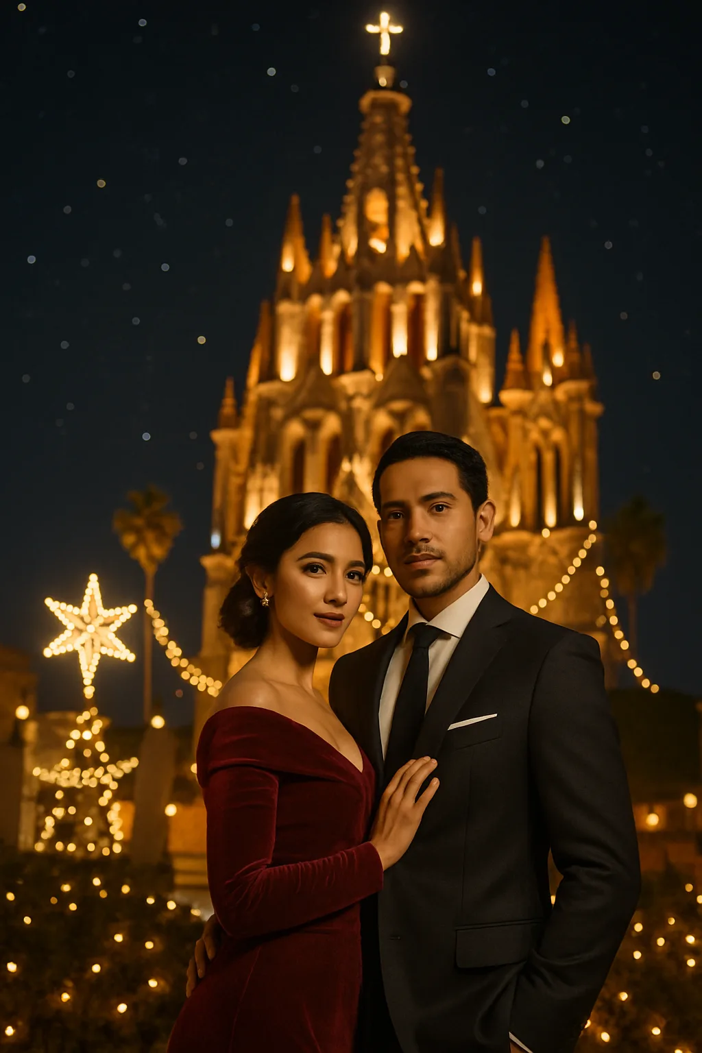 Invitación Navideña: Noche de Estrellas